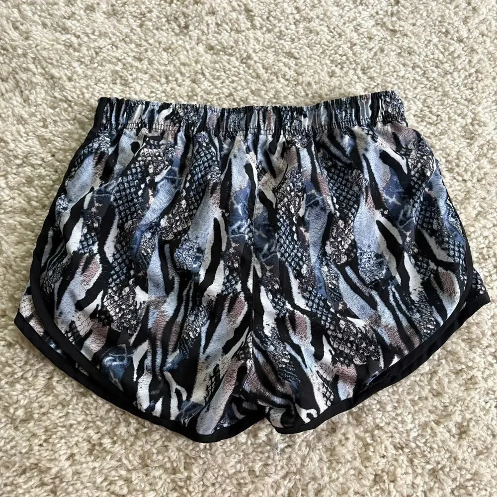 Calvin Klein Abstract Animal Print Athletic Shorts Blue Black Small - Picture 10 of 10
